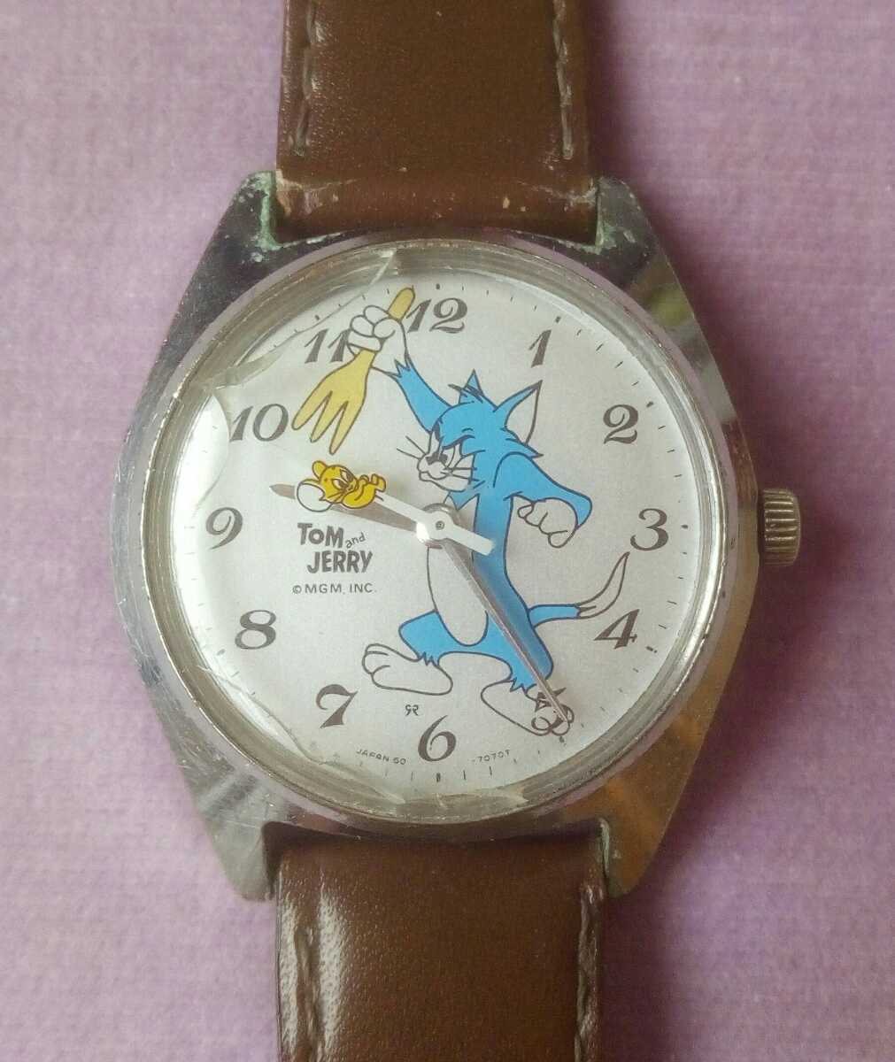 トムとジェリー TOM and JERRY MGM INC. 5000-7000 腕時計 K887 当時物