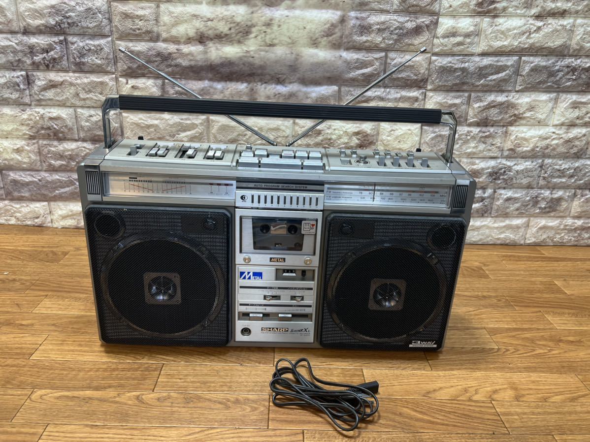 シャープ S H A R P the SEARCHER-XL FM/AM ラジオ付ステレオテープ