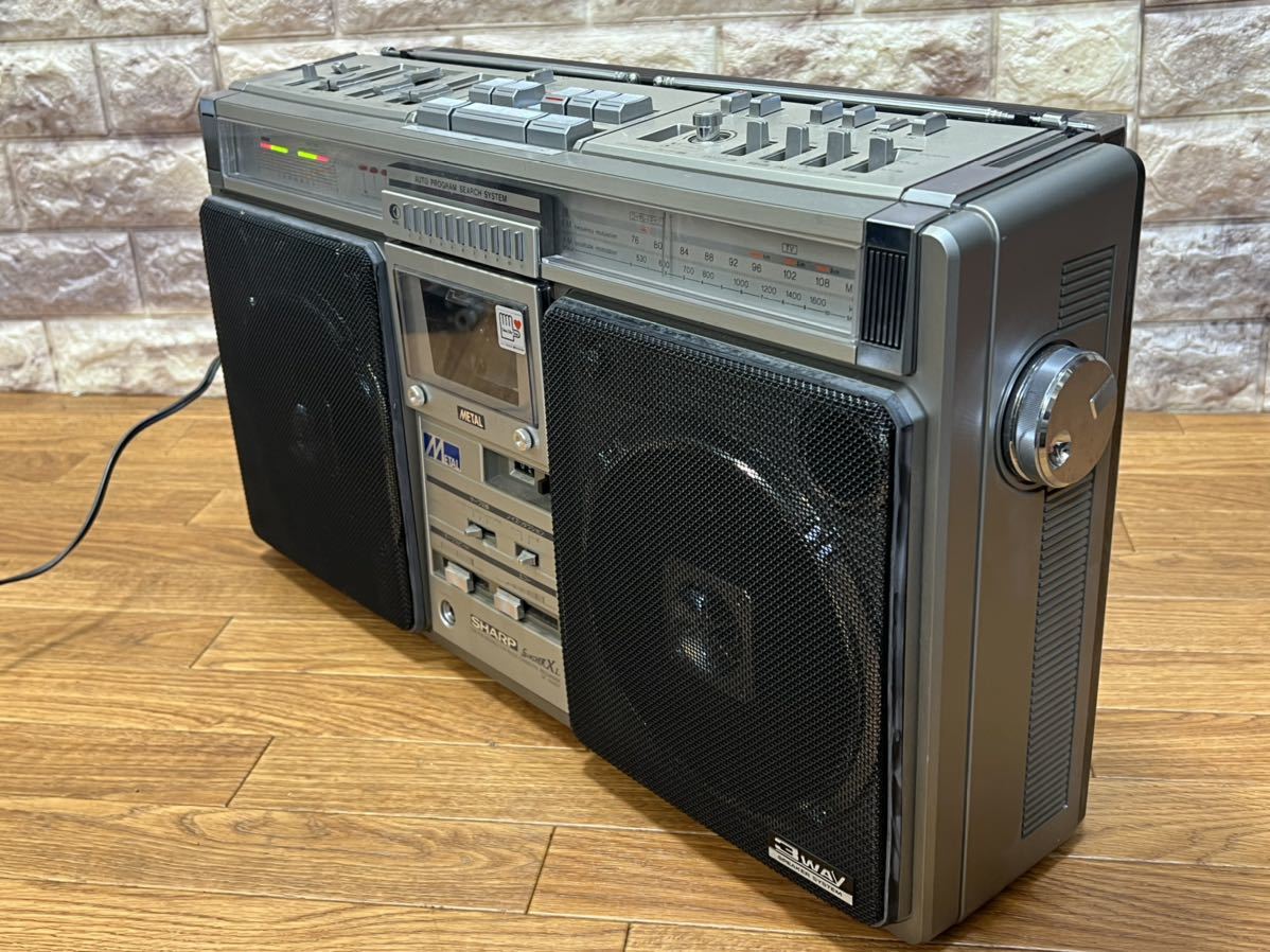 シャープ S H A R P the SEARCHER-XL FM/AM ラジオ付ステレオテープ