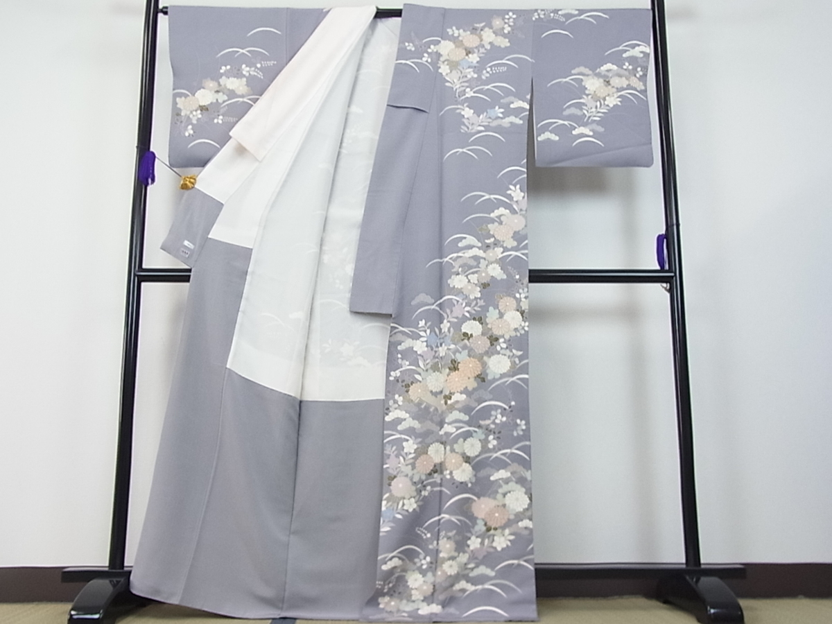平和屋着物□極上 創業460年 千總 訪問着 駒刺繍 御所解