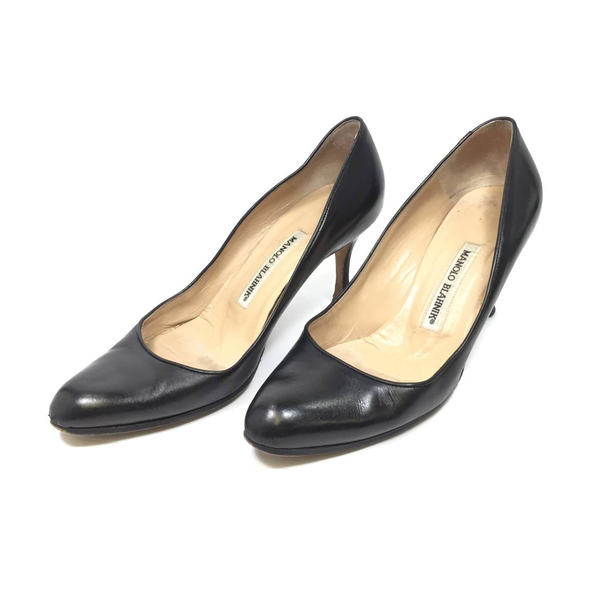 ▽MANORO BLAHNIK マノロ ブラニク パンプス ヒール7cm 38 2/1 ▽MANORO BLAHNIK マノロ ブラニク パンプス ヒール7cm 38 2/1