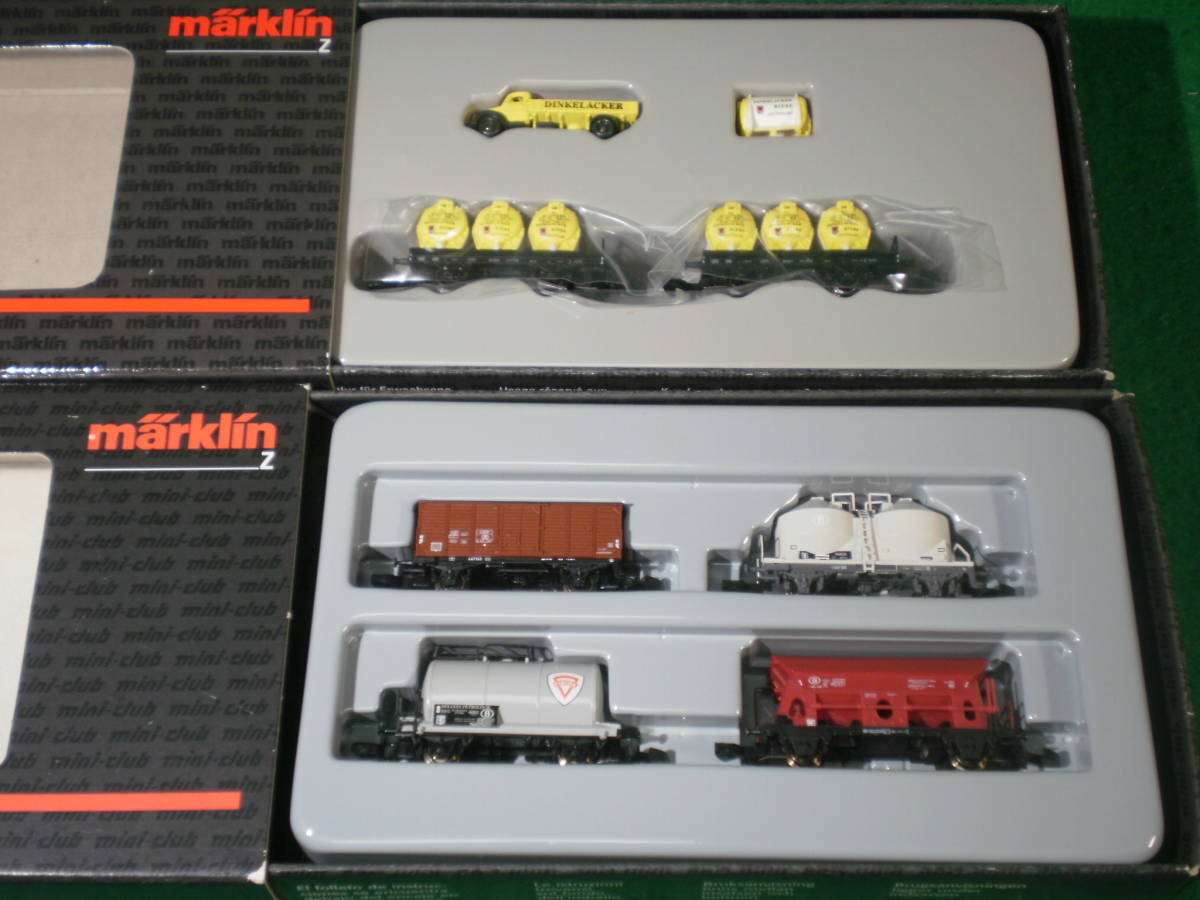 キャラクターグッズまとめ売り メルクリン Zゲージ 82505 2002 (November) Freight 4-Car Set NMBS