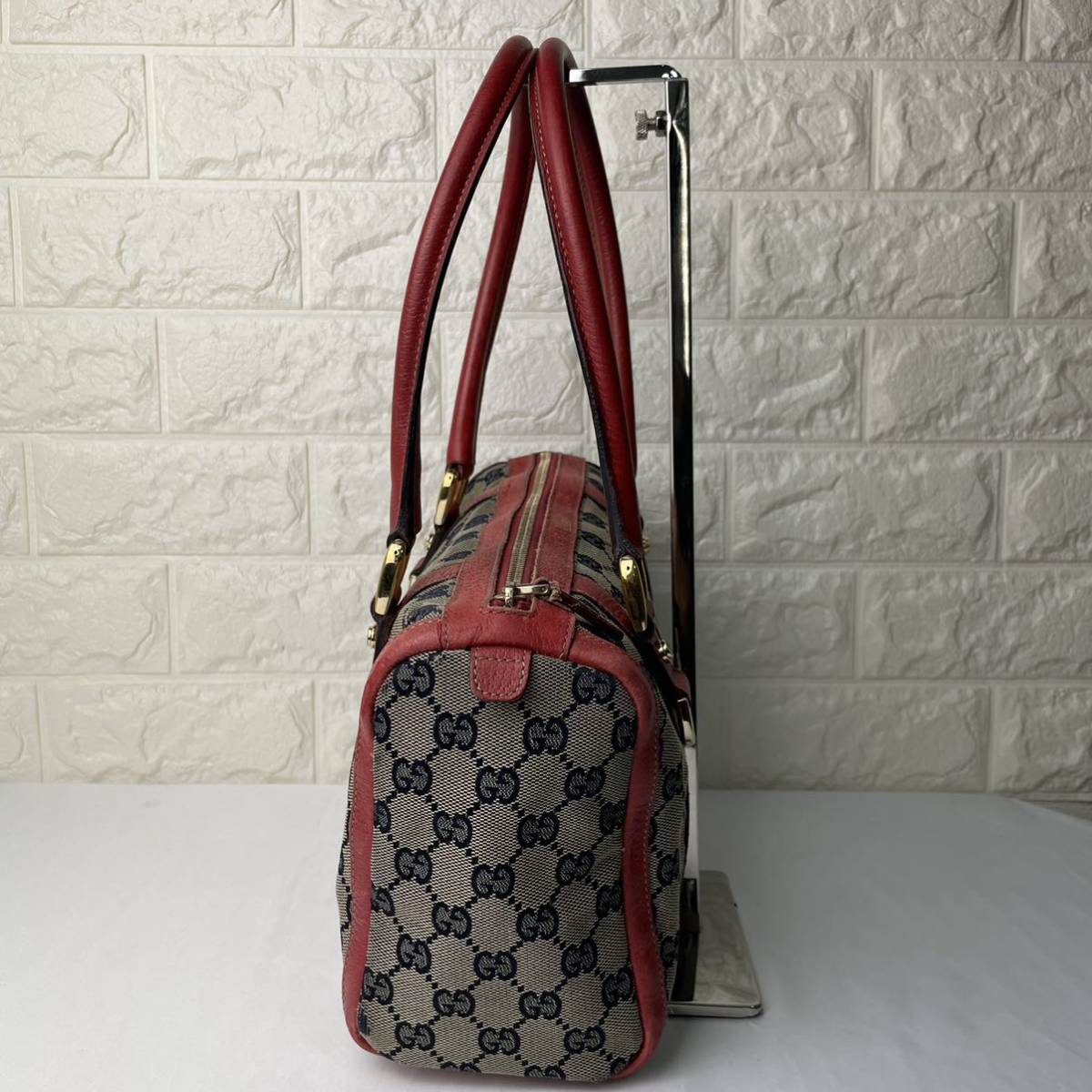 1円〜□ 最高級 良品 □ GUCCI グッチ □ ミニボストンバッグ 