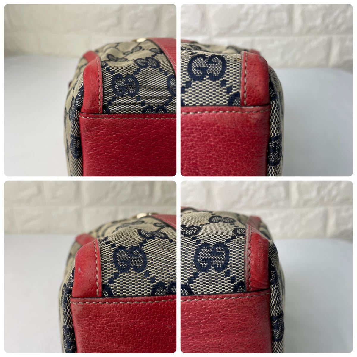 1円〜□ 最高級 良品 □ GUCCI グッチ □ ミニボストンバッグ 