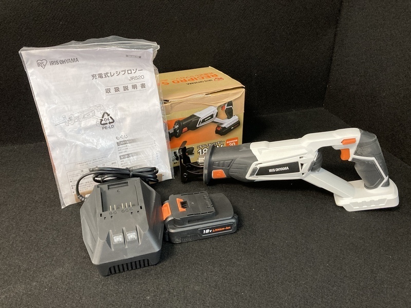 アイリスオーヤマ 18V 充電式レシプロソー JRS20 | 充電式レシプロソー18V レシプロソー 110838│アイリス サンドベージュ JRS20TC 充電式 - ホワイト 電動のこぎり Type G517486