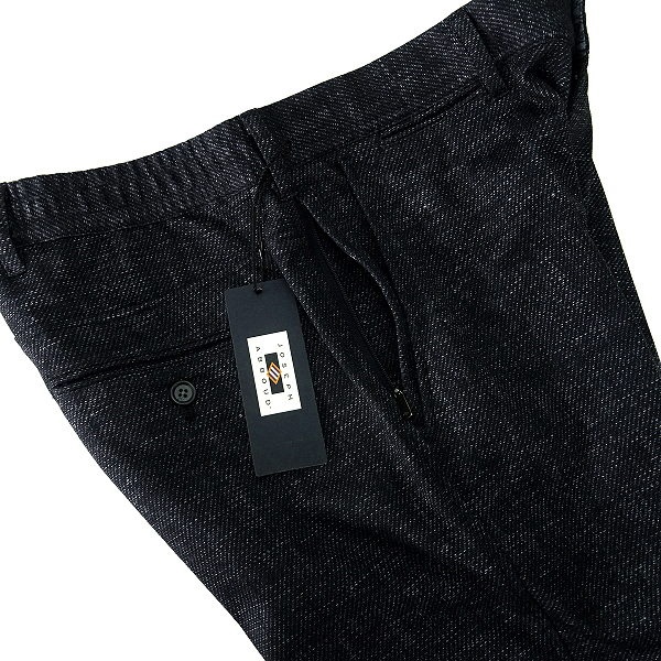 新品 秋冬 ABBOUD カーディガン Sz.L 7万 新品 2.3万 ジョセフアブード 秋冬 ツィーディー ジャージー パンツ 31(M) 紺 【P25648】 JOSEPH ABBOUD メンズ スラックス ストレッチ