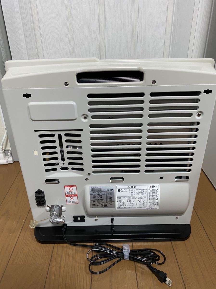使用1度のみ ほぼ未使用】リンナイ ガスファンヒーター RC-K4002E 都市