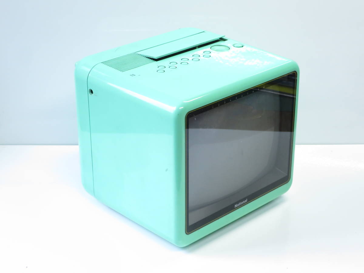 パナカラー　ブラウン管テレビ TH-11S7(S) 緑色 HITACHI ブラウン管カラーテレビ グリーン - メルカリ