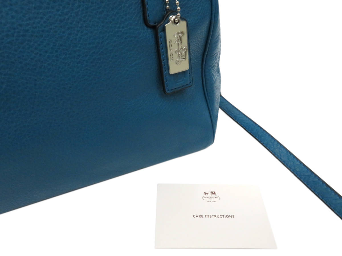 5674 美品 COACH コーチ 本革 オールレザー 2WAY ハンドバッグ ミニ 