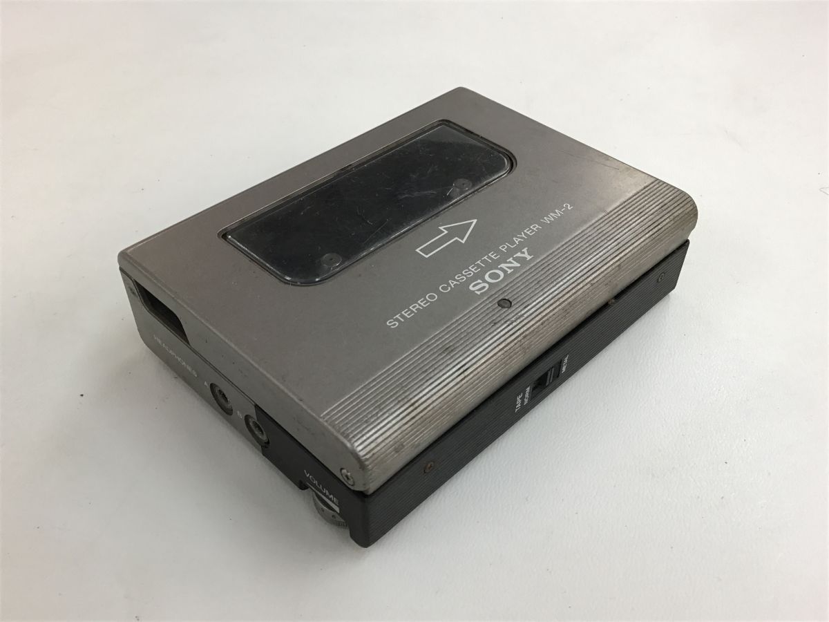 ジャンクSONY WALKMAN カセットウォークマン WM-2 BALCK SONY WALKMAN Ⅱ WM-2 カセットプレーヤー・ウォークマン◇ジャンク品