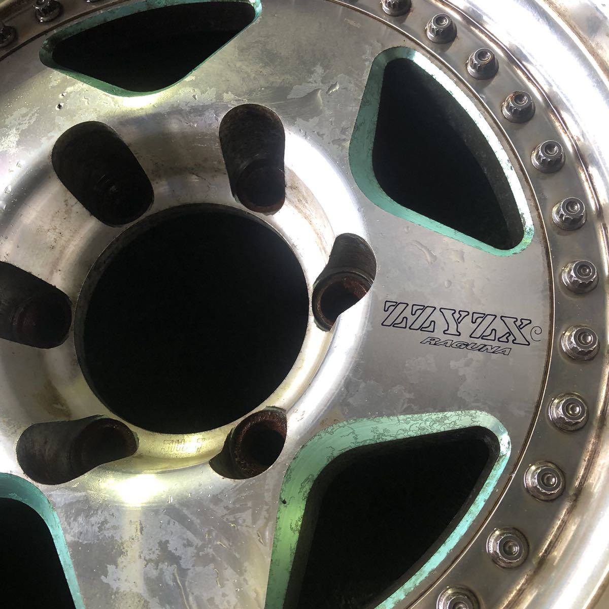 51770208】☆中古ジャンク品☆深リム ZZYZX RAGUNA 15インチ 15×7.0J