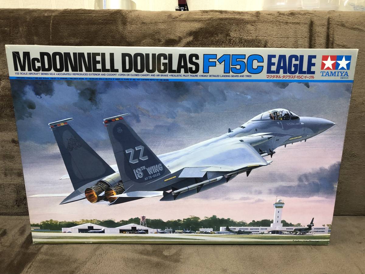 当時物！在庫品・タミヤ・1/32・マクダネル・ダグラス F-15C イーグル・絶版品！現品限り！ 