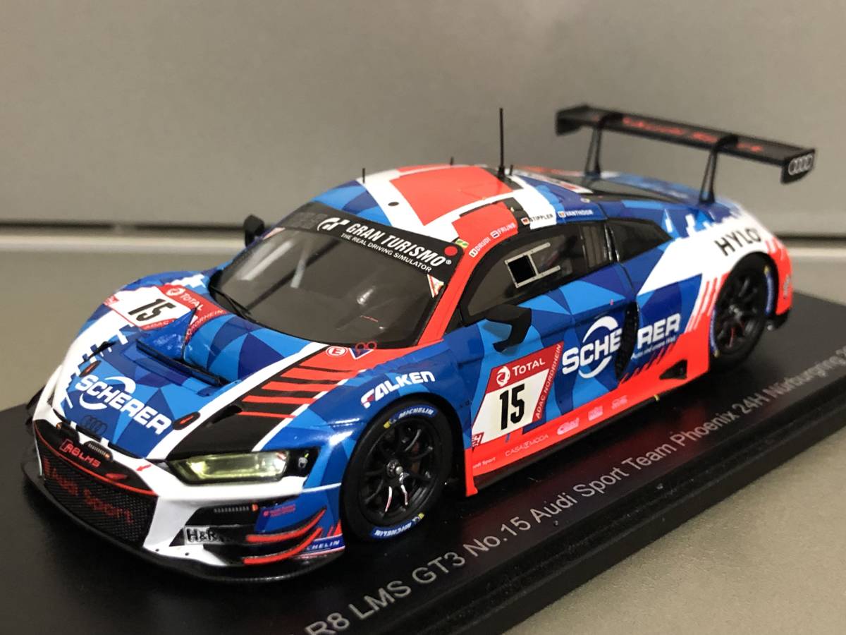 【最安値，SALE】 1/43 Phoenix Racing特注モデル限定300台 24H Nurburgring2021 Audi R8 LMS GT3 #15 スパークモデル製(レーシングカー)｜売買されたオークション情報、yahooの商品情報をアーカイブ公開 - オークファン レーシングカー