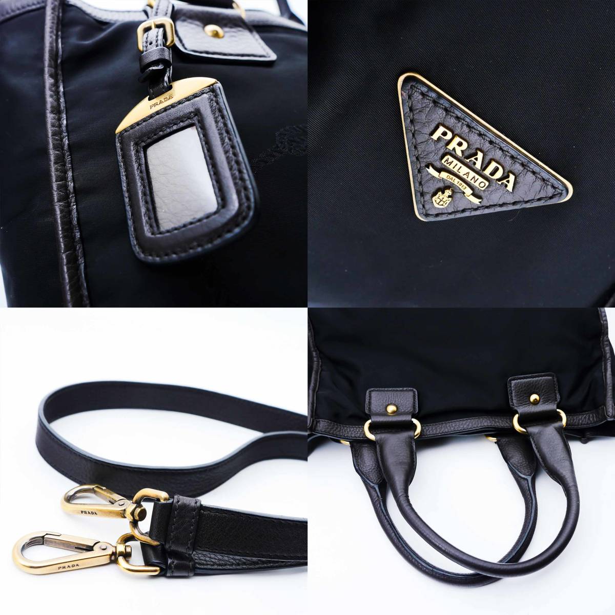 極上美品 プラダ PRADA トートバッグ ショルダーバッグ レザーバッグ  