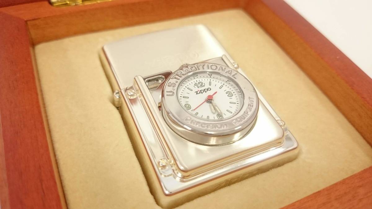 新品】ZIPPO ジッポー TIMELITE タイムライト 時計付き オイルライター 