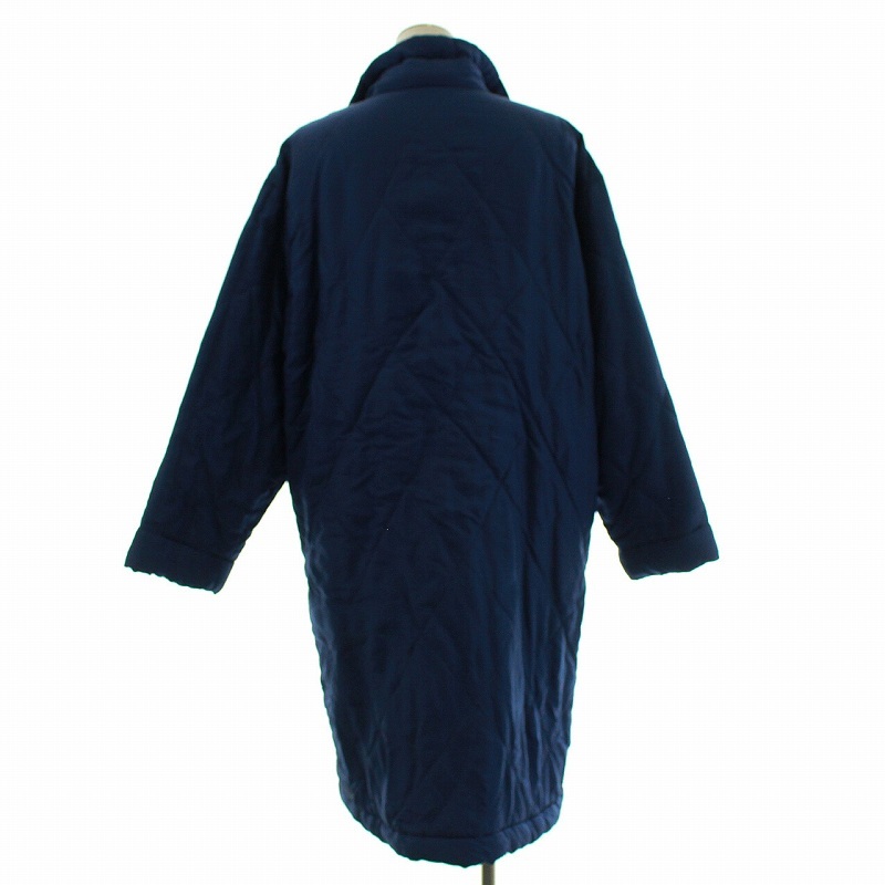 セリーヌ CELINE ヴィンテージ キルティングコート 中綿 ロング丈 絹 シルク M 青 ブルー ■GY2 /SI28 レディース セリーヌ CELINE キルティングコート coat(セリーヌ)キルティングコート CELINE（ロングコート）のフリマアイテム一覧 公式RAGTAG