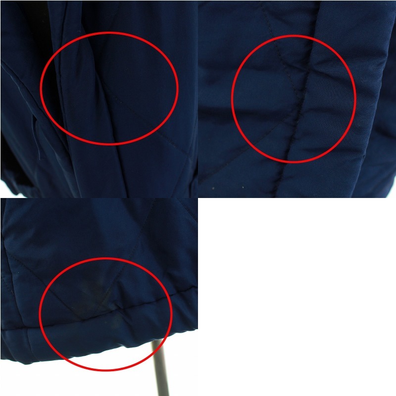 セリーヌ CELINE ヴィンテージ キルティングコート 中綿 ロング丈 絹 シルク M 青 ブルー ■GY2 /SI28 レディース セリーヌ CELINE キルティングコート coat(セリーヌ)キルティングコート CELINE（ロングコート）のフリマアイテム一覧 公式RAGTAG