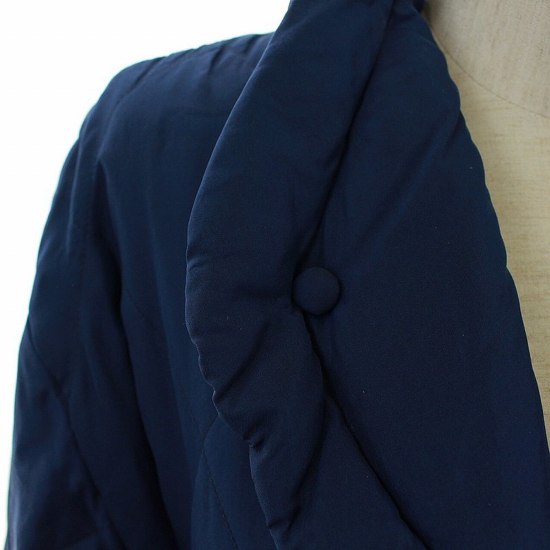 セリーヌ CELINE ヴィンテージ キルティングコート 中綿 ロング丈 絹 シルク M 青 ブルー ■GY2 /SI28 レディース セリーヌ CELINE キルティングコート coat(セリーヌ)キルティングコート CELINE（ロングコート）のフリマアイテム一覧 公式RAGTAG