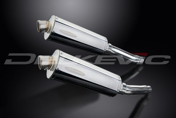 DELKEVIC スリップオンステンレスオーバルマフラー☆YAMAHA TRX850