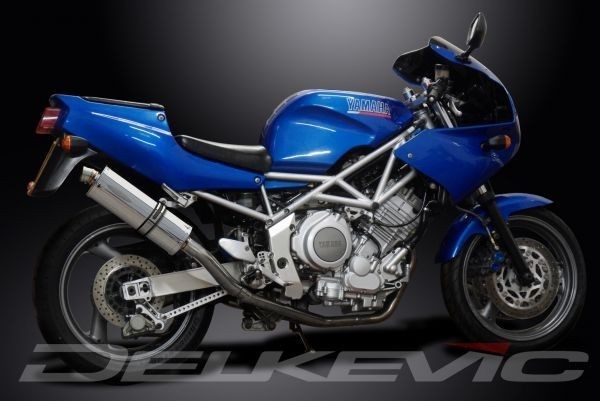 DELKEVIC スリップオンステンレスオーバルマフラー☆YAMAHA TRX850