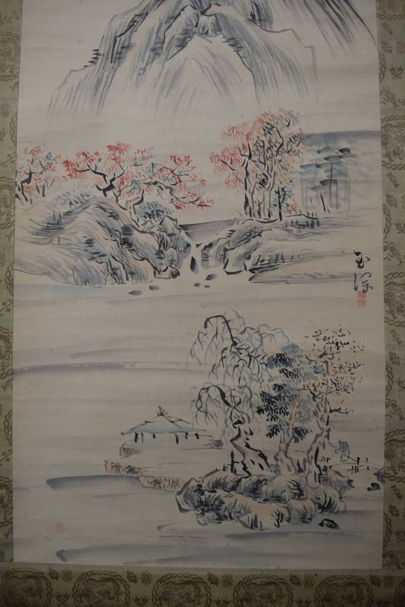 模写 池玉蘭/池大雅の妻/紅葉山水図/掛軸 宝船 Z-149の入札履歴 - 入札