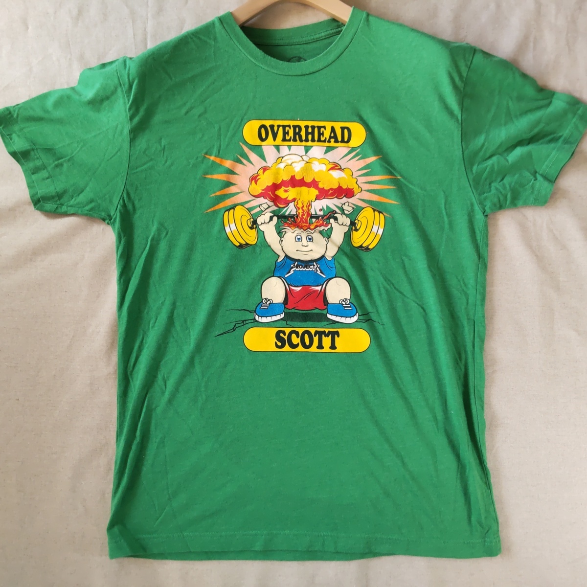 Project X 古着 アメリカ 海外 キャラクター プリント Tシャツ Overhead Scott 緑色 イラスト キャラクター 売買されたオークション情報 Yahooの商品情報をアーカイブ公開 オークファン Aucfan Com