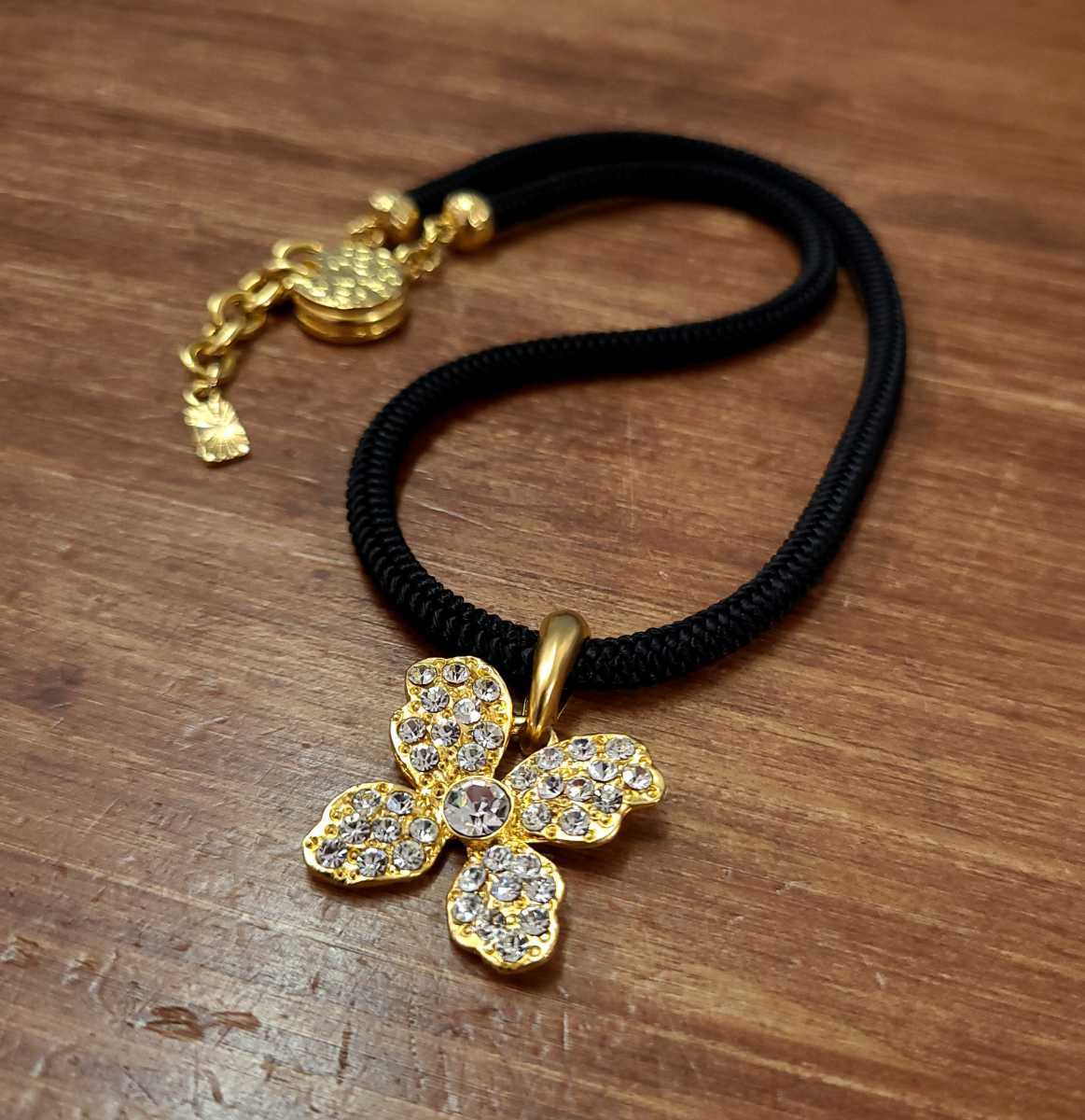 美品☆イヴサンローラン アンティークジュエリー ネックレス 蝶々 