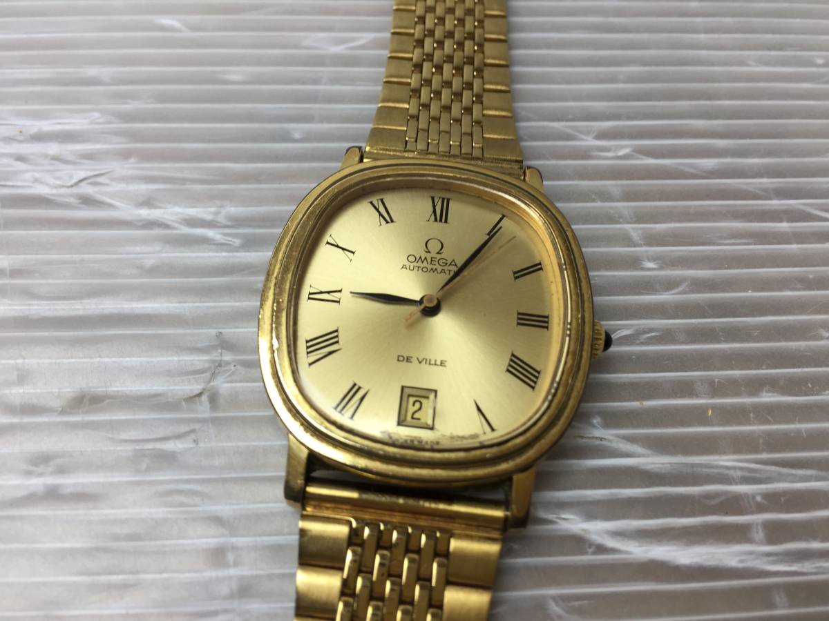 ☆OMEGA オメガ☆本物鑑定済 AUTOMATIC DE VILLE デビル 腕時計 自動  