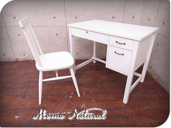 □MOMO NATURAL/モモナチュラル□CIELE CLEF DESK 900/MARE ST CHAIR