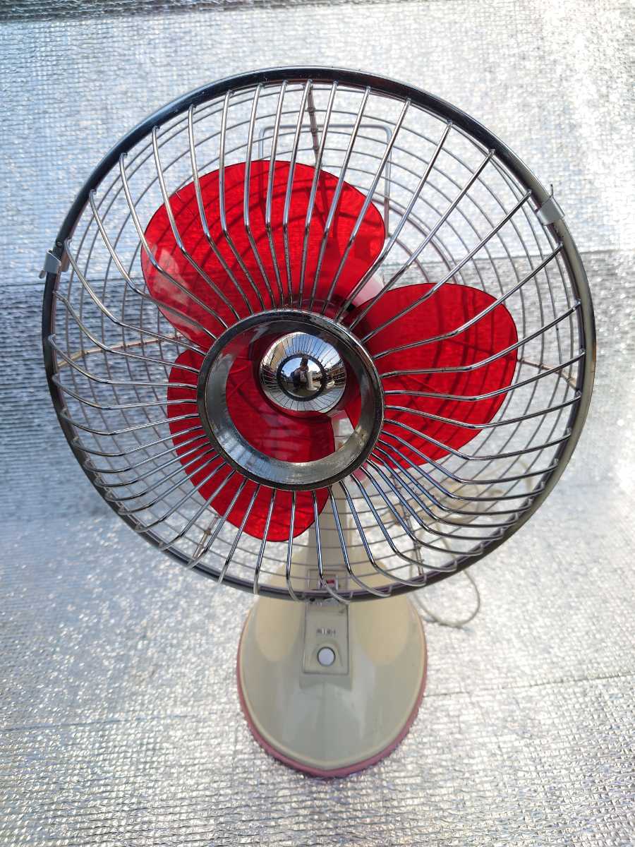 ジャンク品】National ナショナル 昭和レトロ 扇風機 F-20FZ ピンク