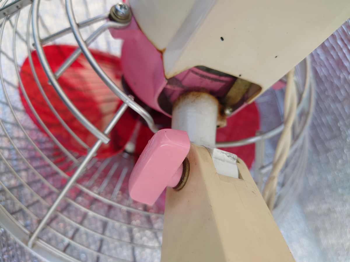 ジャンク品】National ナショナル 昭和レトロ 扇風機 F-20FZ ピンク