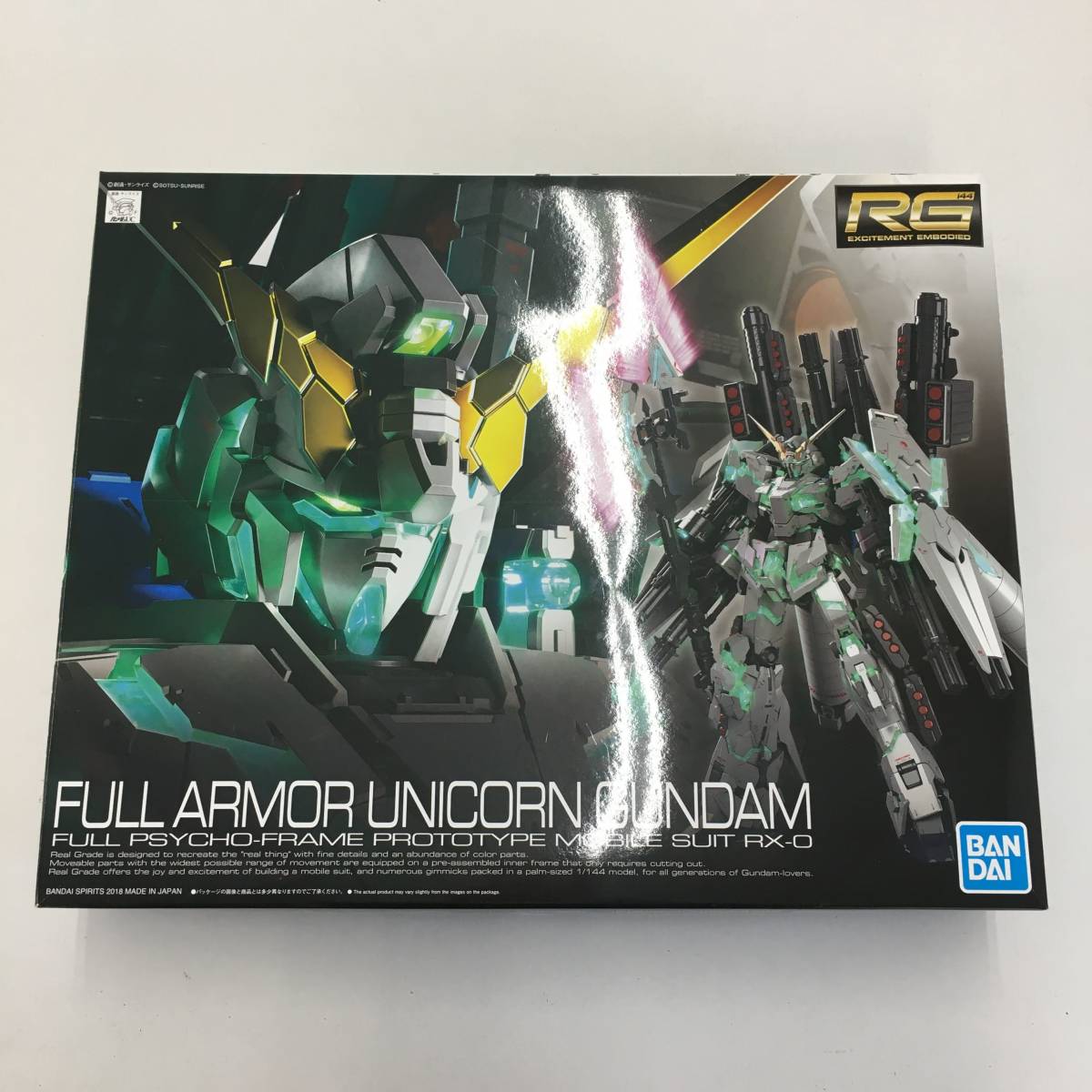 新作，豊富な BANDAI RG 1/144 RX-0 フルアーマー ユニコーンガンダム 機動戦士ガンダムUC 未組立 ガンプラ プラモデル 箱破れあり 品(機動戦士ガンダムUC（ユニコーン）)｜売買されたオークション情報、yahooの 機動戦士ガンダムUC（ユニコーン）