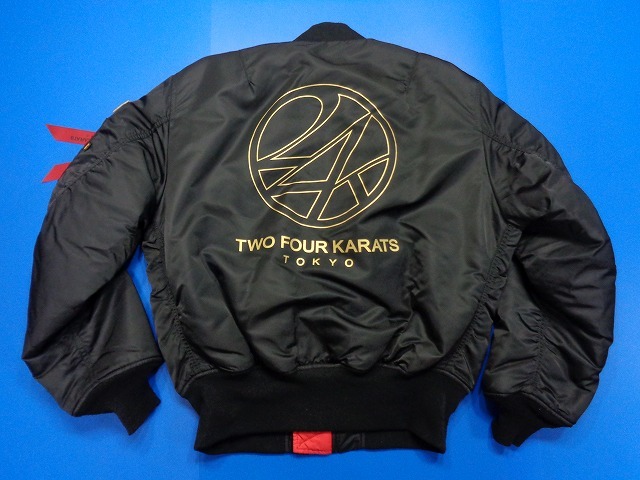 10687□美品 正規品 24KARATS ALPHA MA-1 アルファ フライトジャケット 