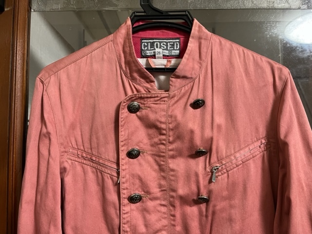 ◆ ヴィンテージジルボー　CLOSED／　ショートジャケット　42 　ピンク　MADE IN ITALY コットン　USED　◆