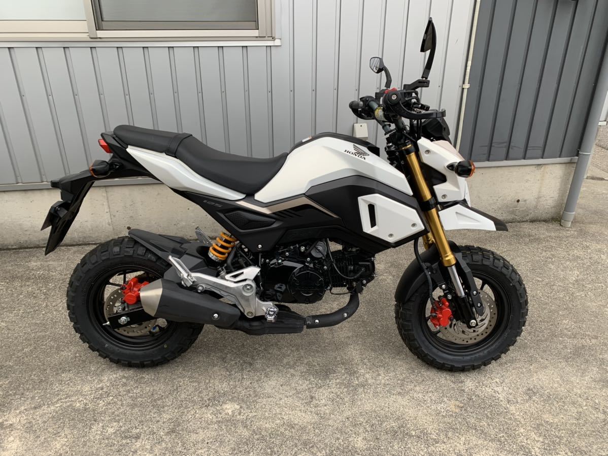 グロム125 Jc75 オフロード リフトアップ カスタム 自賠責約３年付き パーツ多数 エイプ 51cc 125cc 売買されたオークション情報 Yahooの商品情報をアーカイブ公開 オークファン Aucfan Com