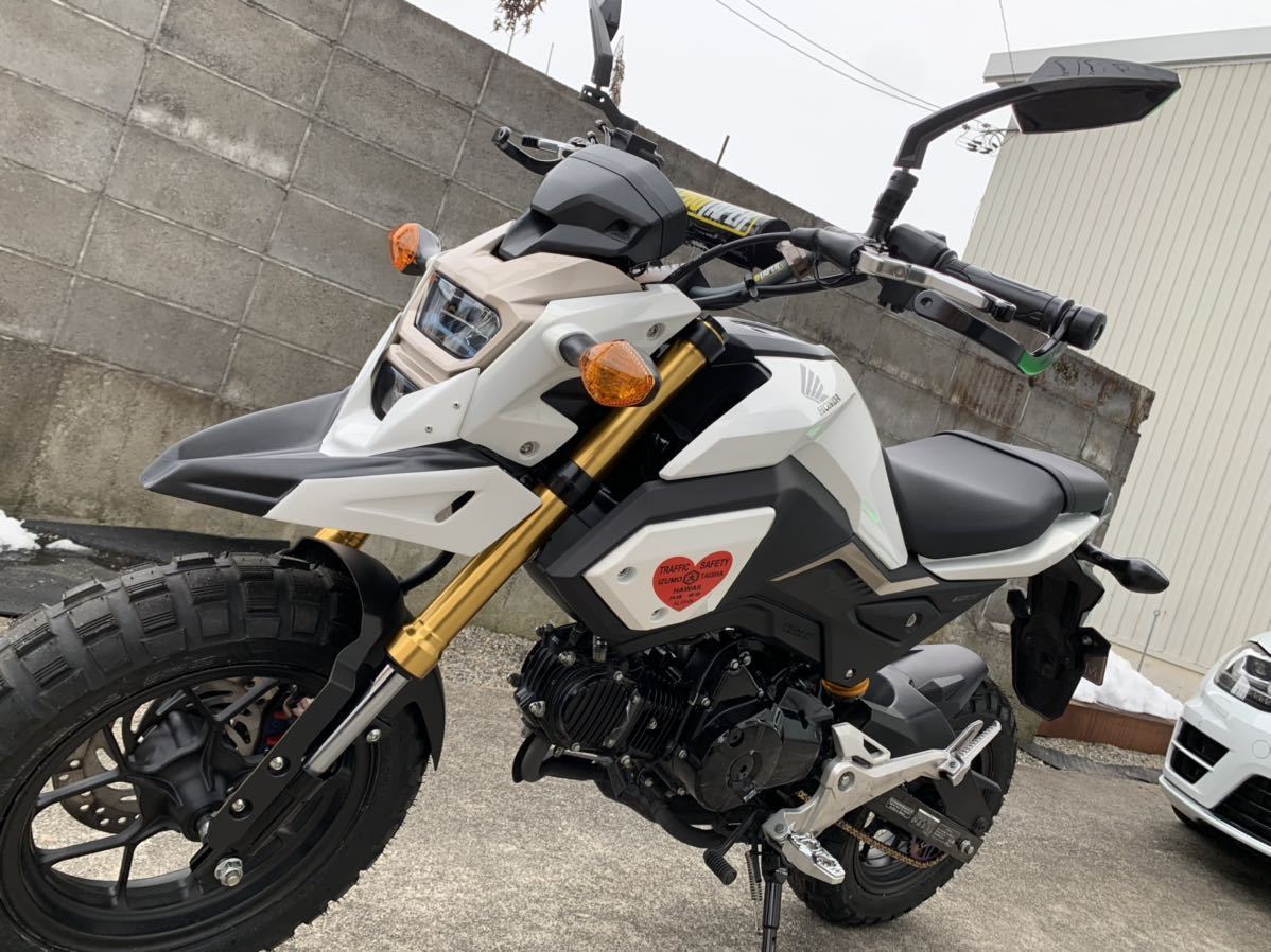 グロム125 Jc75 オフロード リフトアップ カスタム 自賠責約３年付き パーツ多数 エイプ 51cc 125cc 売買されたオークション情報 Yahooの商品情報をアーカイブ公開 オークファン Aucfan Com