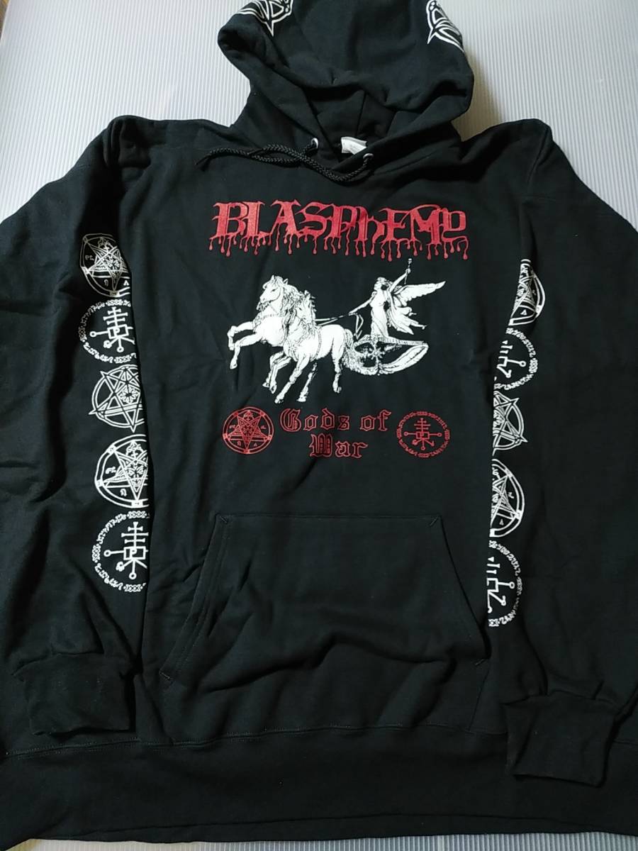 【赤字超特価，新作登場】 BLASPHEMY スウェット パーカー gods of war 黒XL / mayhem von beherit sarcofago darkthrone bathory venom morbid marduk(Tシャツ)｜売買されたオークション情報、yahooの商品情報をアーカイブ公開 - オークファン Tシャツ