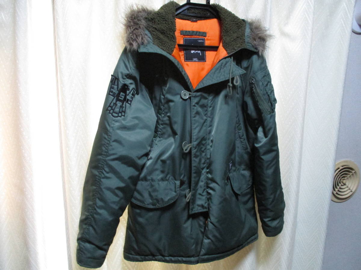 STUSSY MFG. N3B風 米空軍ジャケット パーカー ナイロン 表記サイズS 