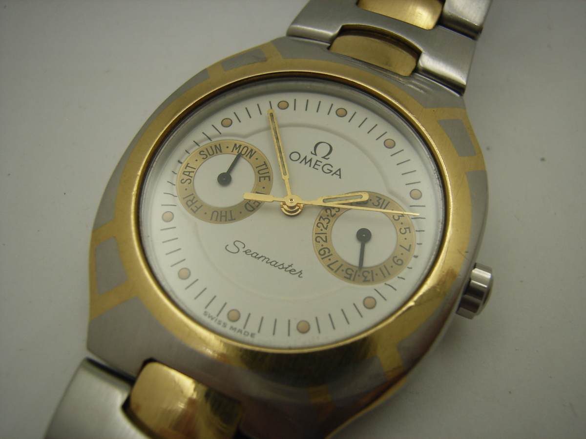 シーマスター オメガ ポラリス コンビ デイデイト OMEGA 31mm SS⁄YG 