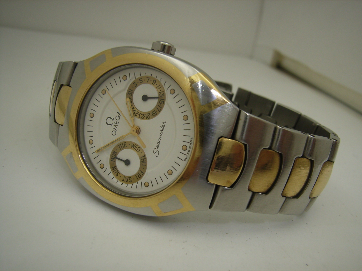 シーマスター オメガ ポラリス コンビ デイデイト OMEGA 31mm SS⁄YG 