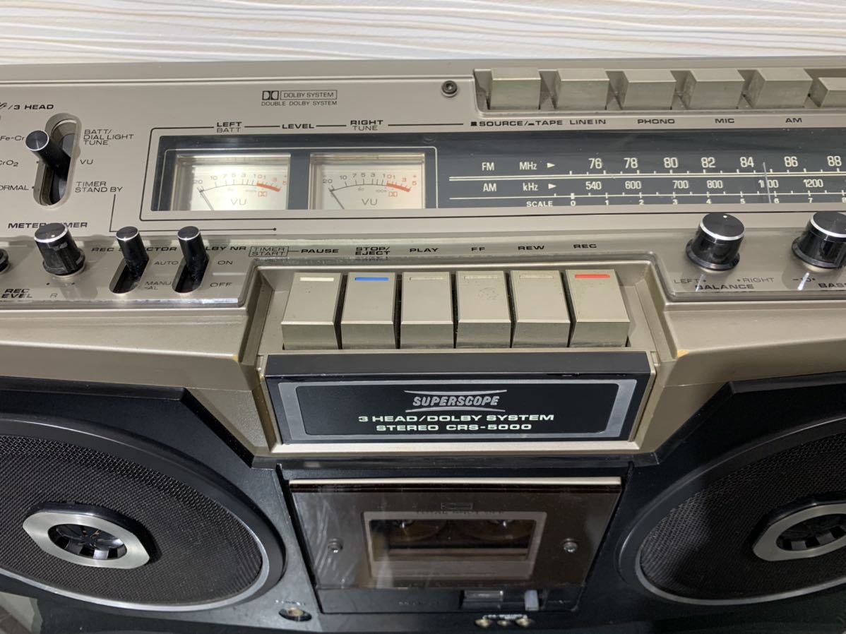 CRS-5000 SUPERSCOPE SUPERSCOPE⁄スーパースコープ RADIO CASSETTE