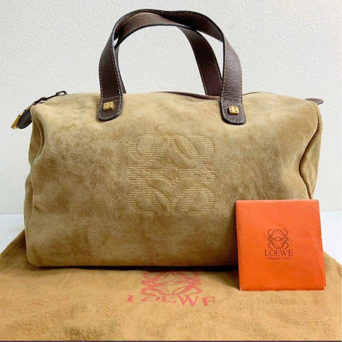 1円 【最高級の風格】 廃盤 正規 LOEWE ロエベ ハンドバッグ ミニ 