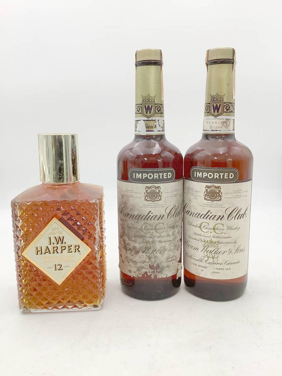 ◇未開栓◇カナディアンクラブ C.C. 750ml×2本/I.W.HARPER 12年 750ml/