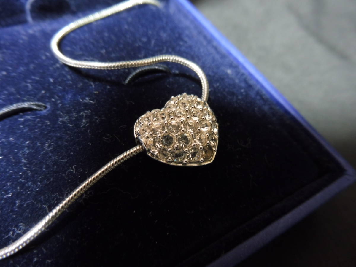 新品箱付 SWAROVSKI スワロフスキー ハート ネックレス ピンク