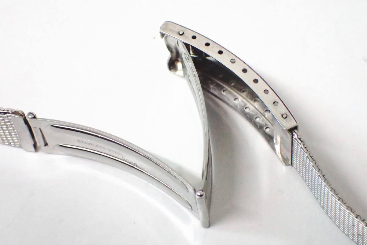 1円 【OMEGA】 オメガ メンズ 純正 ステンレス メッシュブレス