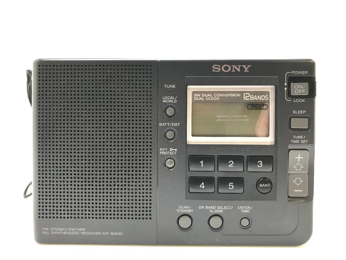 動作品　SONY ICF-SW30　BCLラジオ SONY ソニー シンセサイザーレシーバー ICF-SW30 BCLラジオ 短波対応