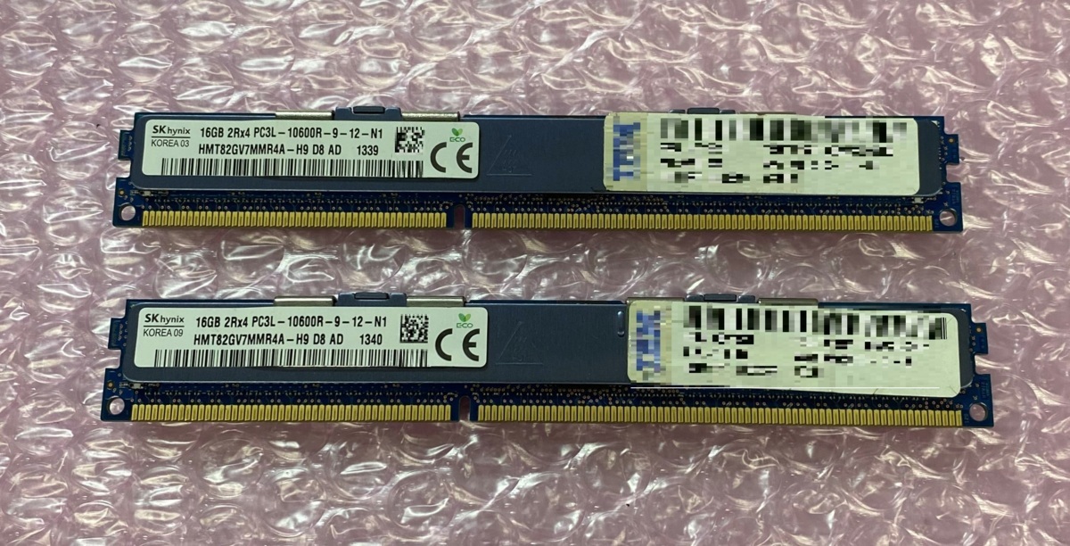 メモリ 【SKhynix】16GB 2Rx4 PC3L-10600R ※16GB×2枚 計32GB 【公式通販】