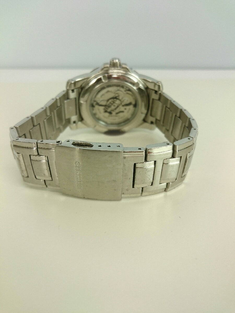 SEIKO◇Premier/腕時計/アナログ/ステンレス/BLK/SLV/4R39-00P0/自動 