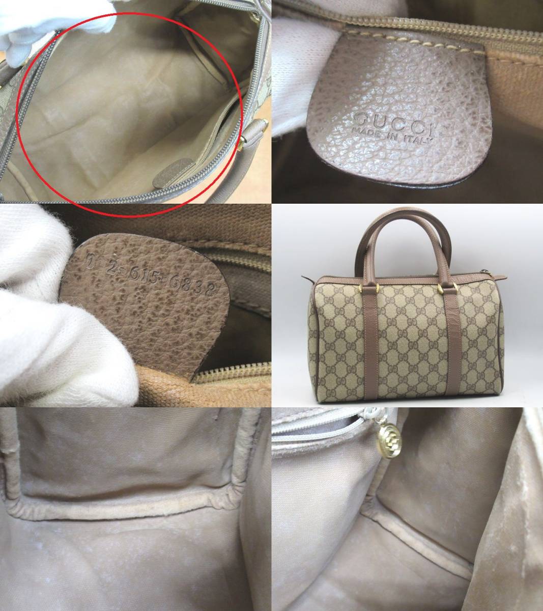 ◇中古 GUCCI グッチ オールドグッチ GG柄 ミニボストン シェリー