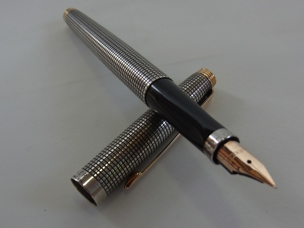 パーカー銀製軸 STERLING SIVER ペン先は金14K ジャンク/欠品!! 1127